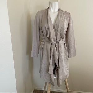 NWOT Elaine rose tan tencel kimono wrap jacket sz.M